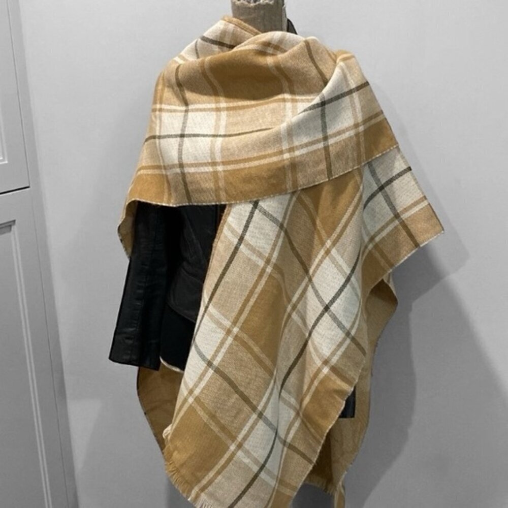 Fraas Plaid Soft Shawl Wrap